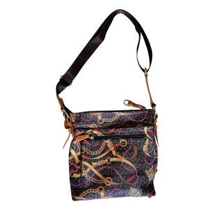 Giani Bernini Signature Bridle Horsebit Western Preppy Crossbody Bag